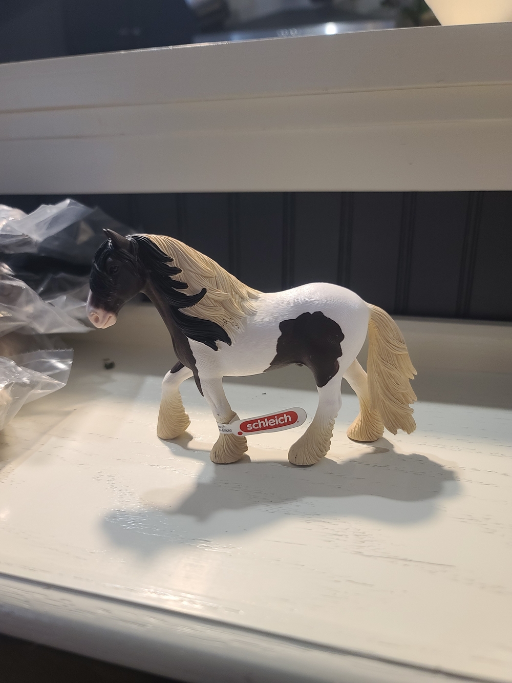 Schleich Brown & White Tinker Horse Figurine - Realistic Playset Figure